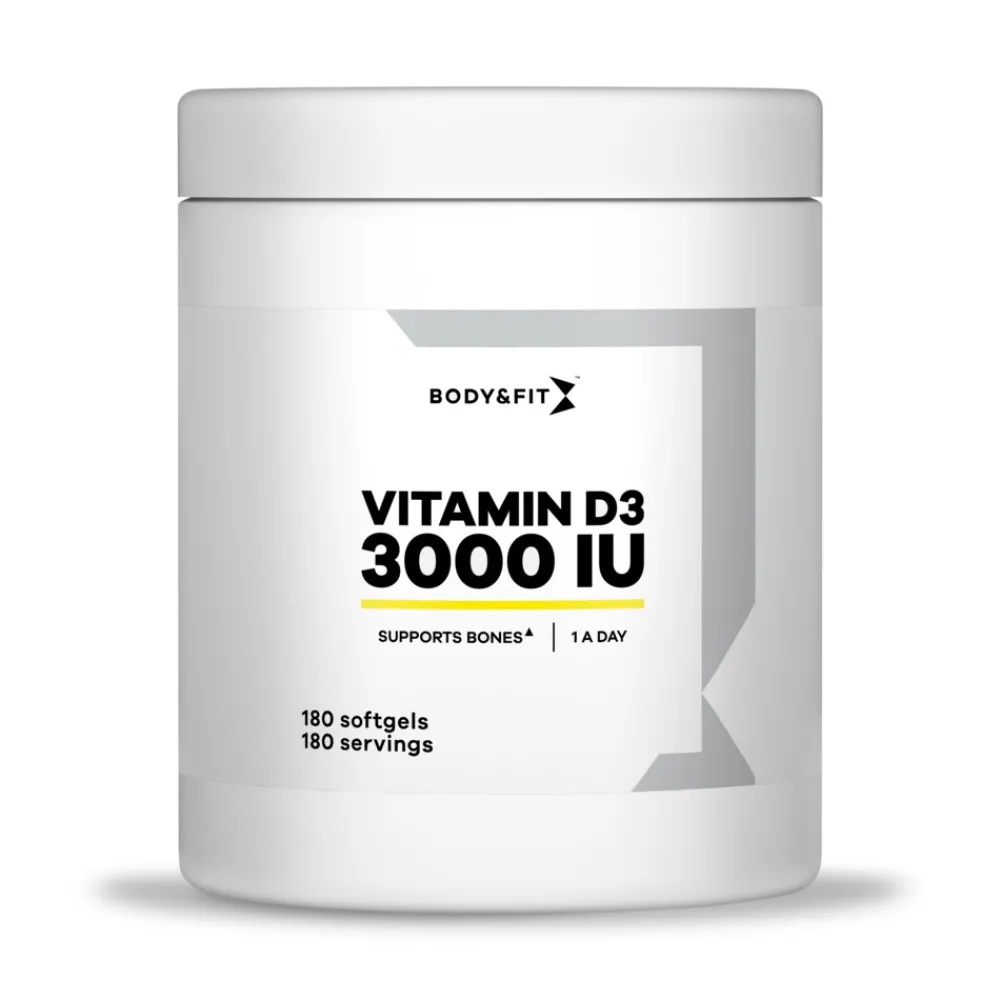 Sportvoeding & Drank<Body & Fit Vitamine D3 - 3000 IU 180 capsules