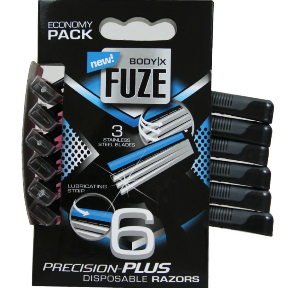 Fuze Men Triple Blades Wegwerpmesjes 6 stuks^Body-X Online