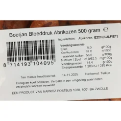 Hot Abrikozen Bloeddruk 500 gr Superfoods