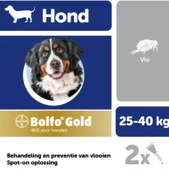 Gold Anti Vlooiendruppels Hond Vanaf 25 kg 2 pipetten^Bolfo Online