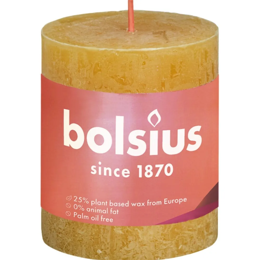 Outlet Stompkaars Geel 8 cm Kaarsen