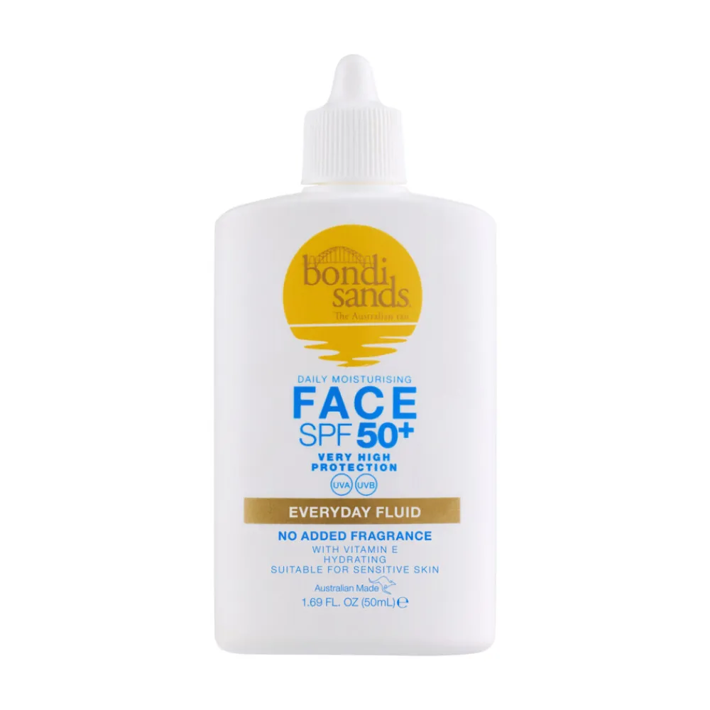 Zonnebrand Face Fluid Parfumvrij SPF 50+ 40 ml^Bondi Sands Hot