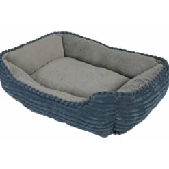 Outlet Divan Corduroy Blauw - Grijs 50 x 40 cm Manden & Dekens