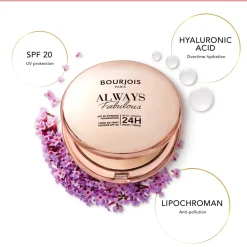 Foundation<Bourjois Always Fabulous Compact Foundation Ivory 125 7 gr