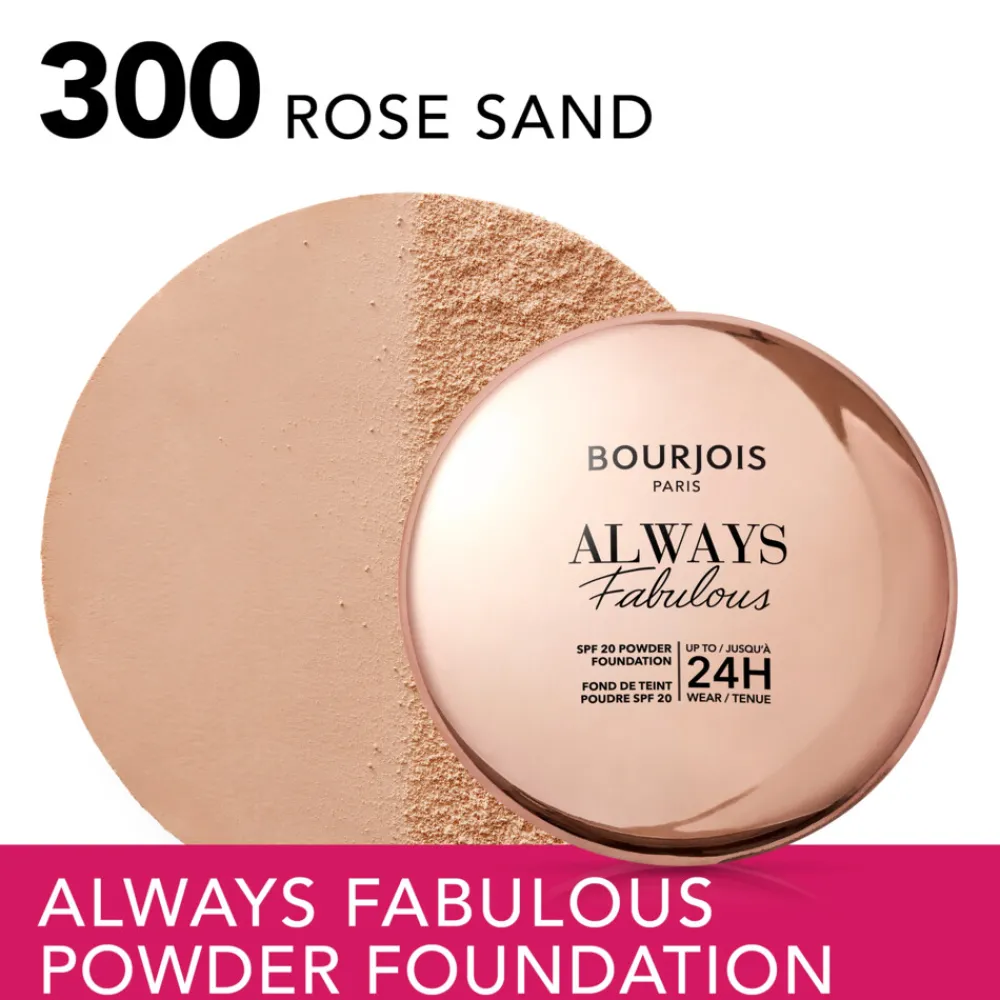 Foundation<Bourjois Always Fabulous Compact Foundation Rose Sand 300 7 gr