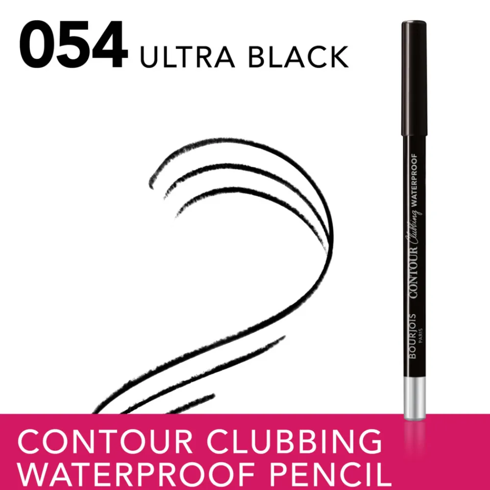 Oogpotlood<Bourjois Contour Clubbing Waterproof Oogpotlood Ultra Black 54 1.2 gr