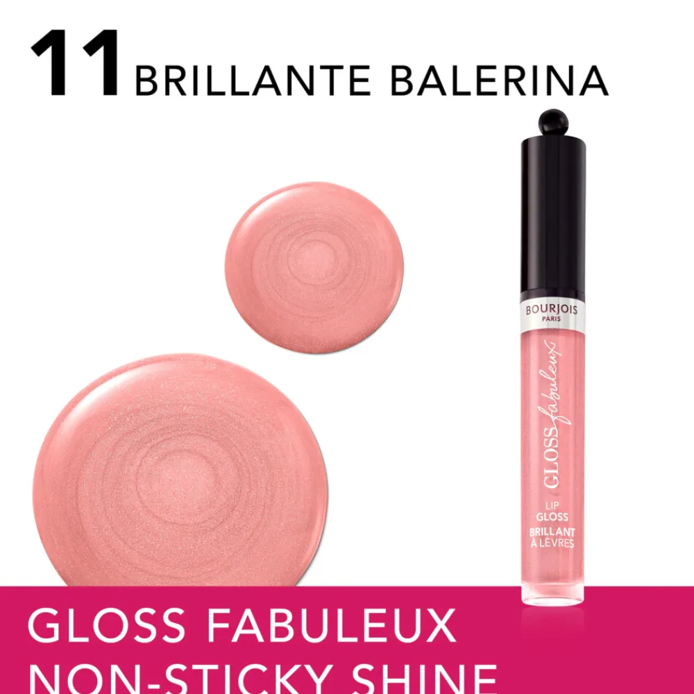 Lipgloss<Bourjois Gloss Fabuleux Lipgloss Brillante Ballerina 11 2.4 gr