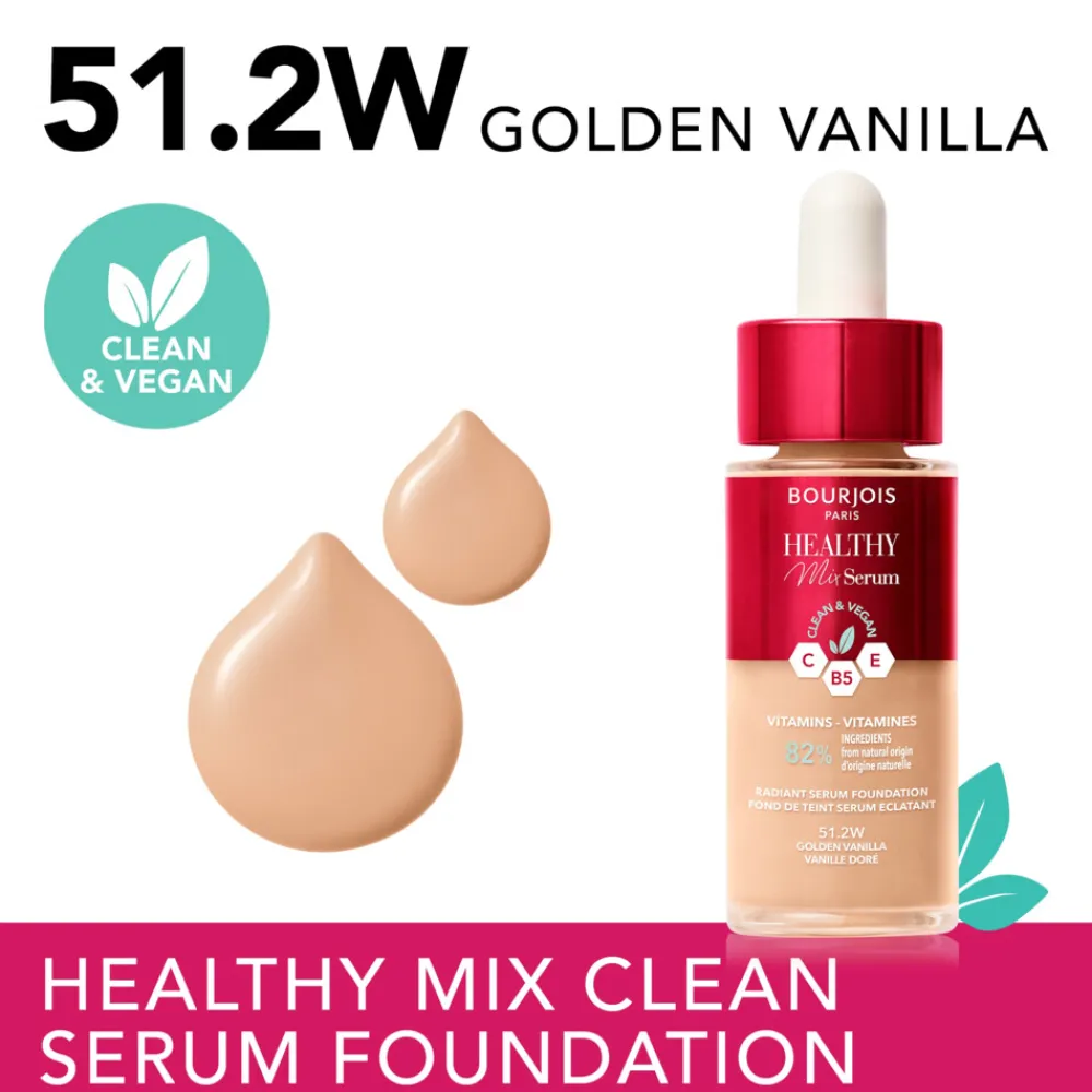 Healthy Mix Serum Foundation 51.2 Golden Vanilla 30 ml Foundation