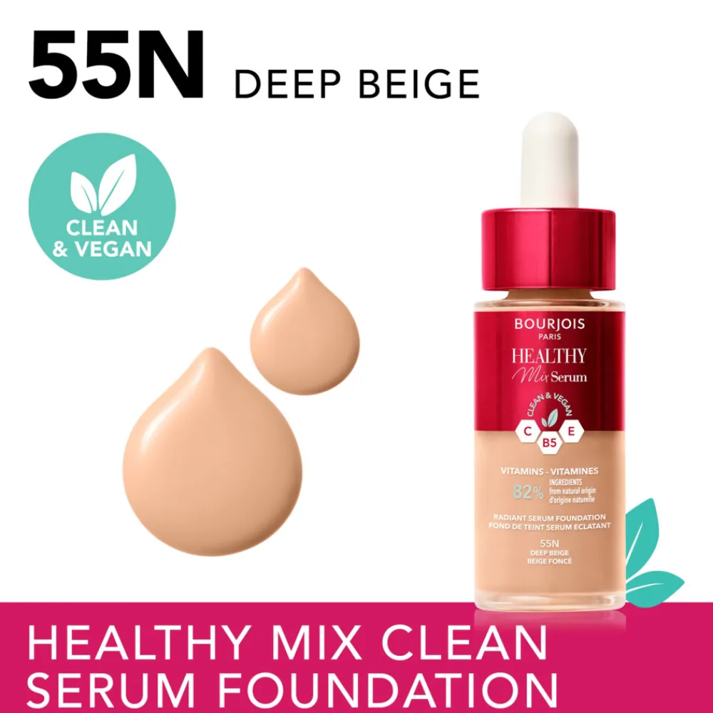 Best Healthy Mix Serum Foundation 55 Deep Beige 30 ml Foundation