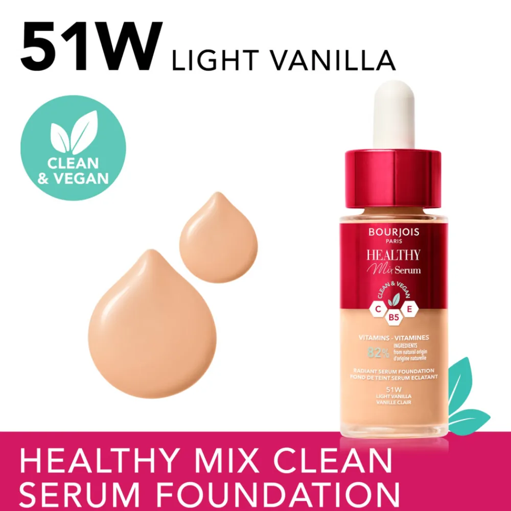 Healthy Mix Serum Foundation 51 Light Vanilla 30 ml^Bourjois New