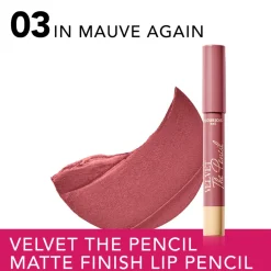 Lipstick<Bourjois Velvet The Pencil Lipstick In Mauve Again 3 1.8 gr