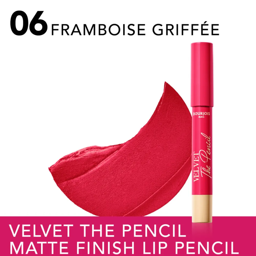 Best Velvet The Pencil Lipstick Framboise Griffée 6 1.8 gr Lipstick