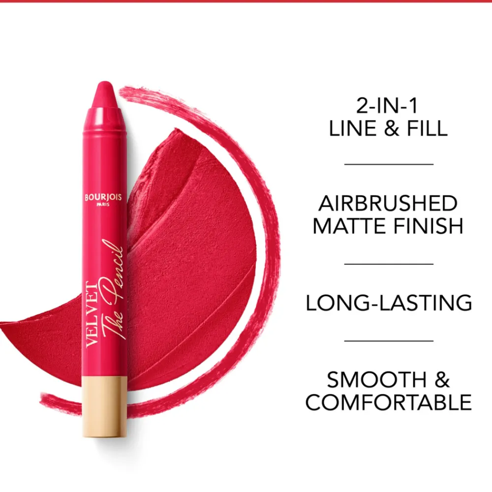 Best Velvet The Pencil Lipstick Framboise Griffée 6 1.8 gr Lipstick