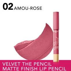Lipstick<Bourjois Velvet The Pencil Lipstick Amou-Rose 2 1.8 gr
