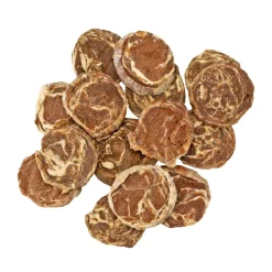 Snacks<Braaaf Chips Hondensnack Rund Steak met Vis 85 gr