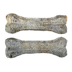 Snacks<Braaaf Geperst Hondensnack Zalmhuid 75 gr