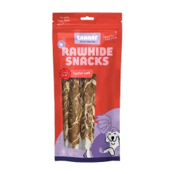 Snacks<Braaaf Twister Hondensnack Lam - Vis 180 gr
