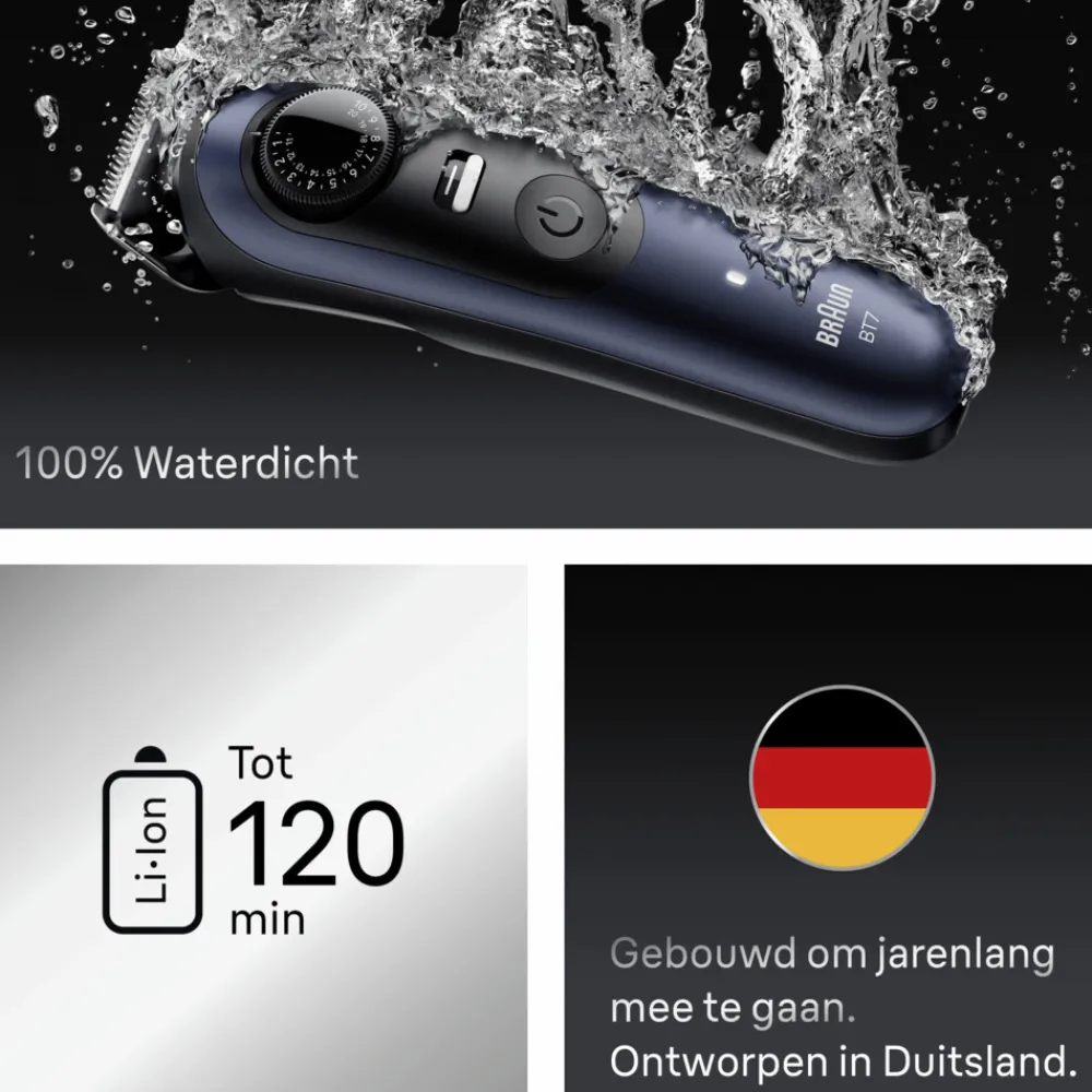 Scheren & Ontharen<Braun Baardtrimmer Series 7 ProBlade BT7520 Blauw