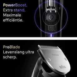 Outlet Baardtrimmer Series 9 ProBlade BT9520 Chroom Heren Scheren & Ontharen