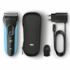 Scheren & Ontharen<Braun Elektrisch Scheerapparaat S3 ProSkin 3045s Zwart/Blauw