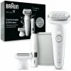 Discount Epilator Silk-épil 9 9-041 Wit/Zilver Heren Scheren & Ontharen