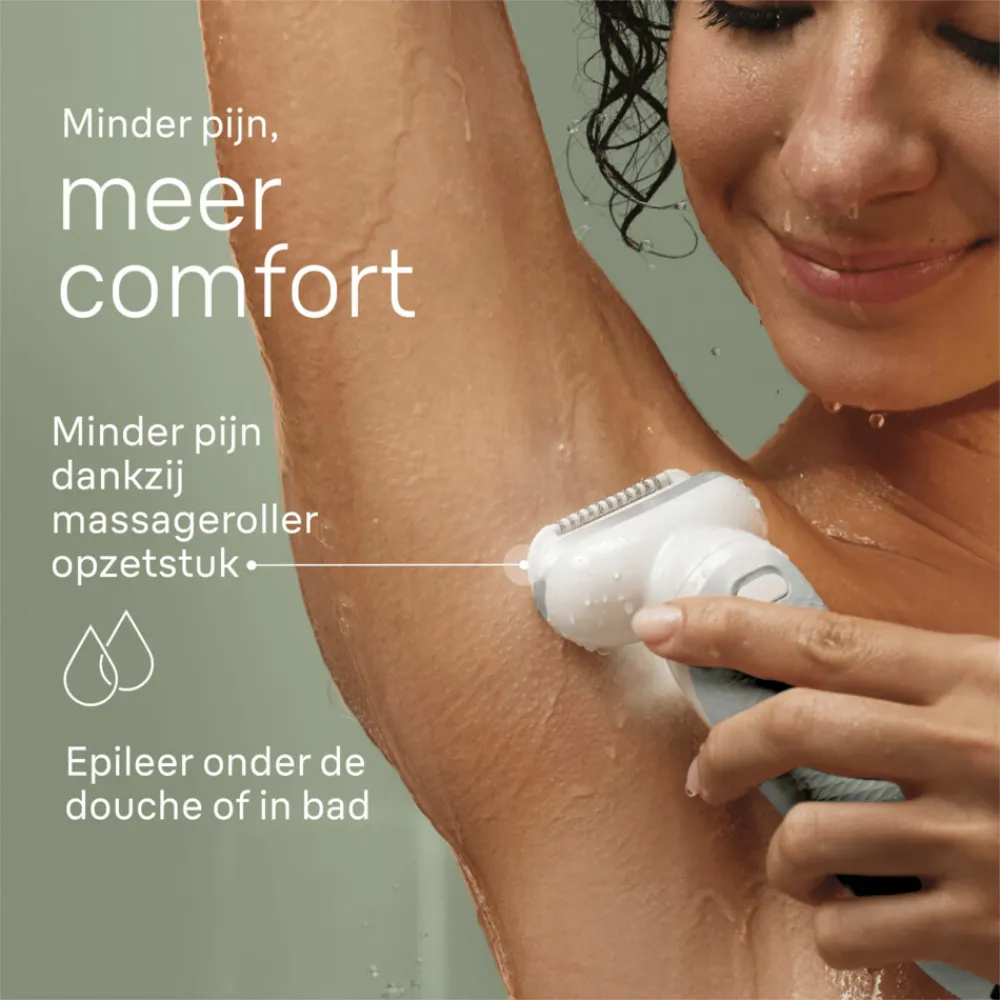 Discount Epilator Silk-épil 9 9-041 Wit/Zilver Heren Scheren & Ontharen