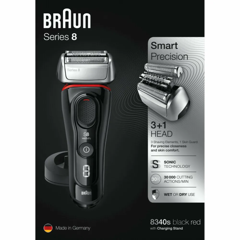 Scheerapparaat Series 8 8340s Zwart^Braun Discount