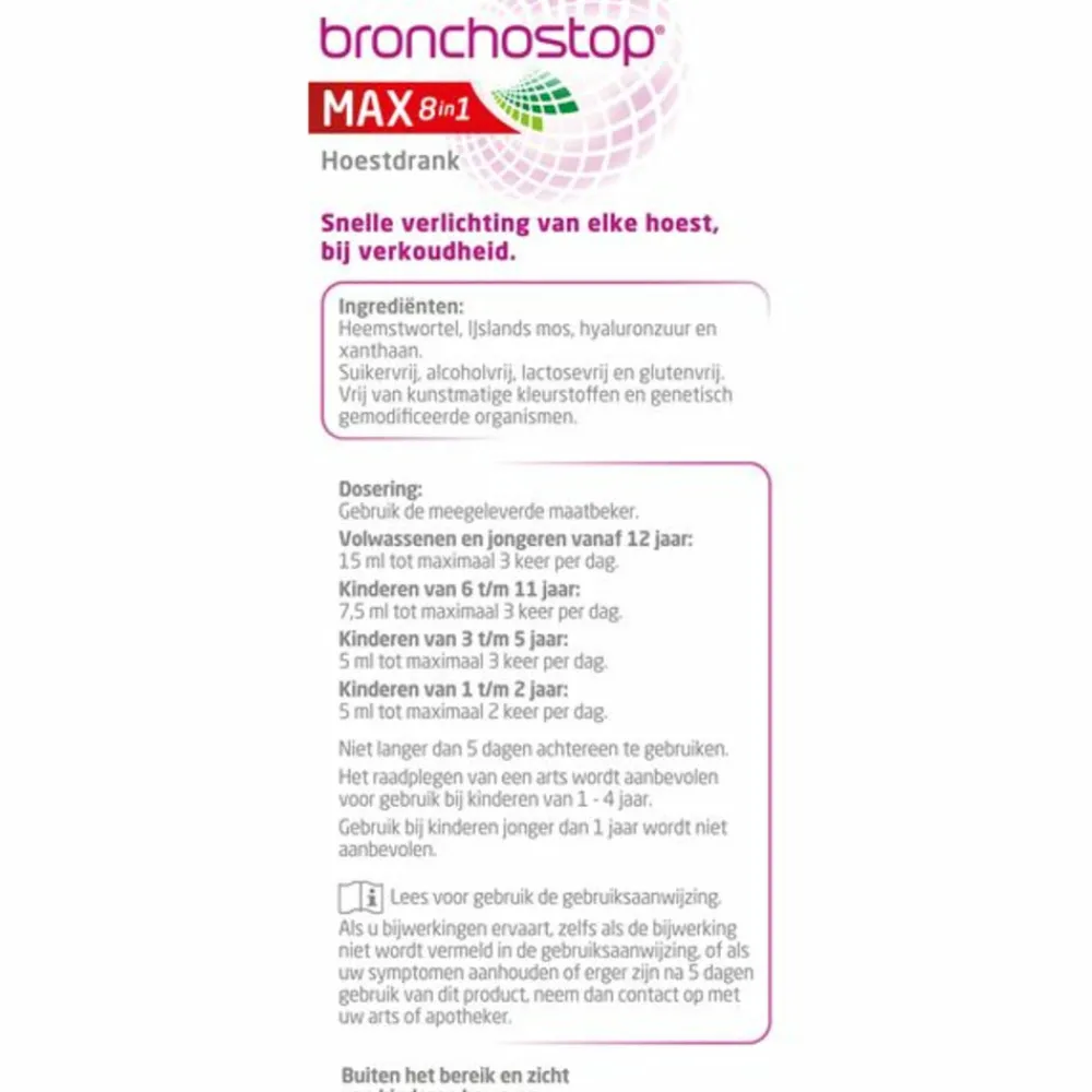 Max 8-in-1 Hoestdrank 120 ml^Bronchostop