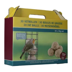 Hot Food Vetbollen zonder Net in Koffer 1 set Vogels En Tuindieren