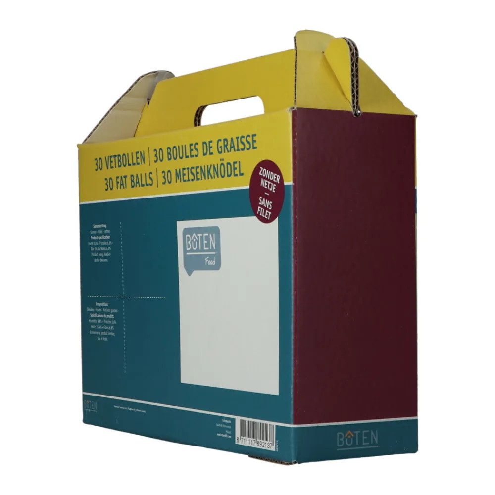 Hot Food Vetbollen zonder Net in Koffer 1 set Vogels En Tuindieren