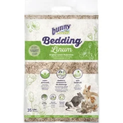 Discount Bunnybedding Linum Vlasvezel 35 liter Bodembedekking
