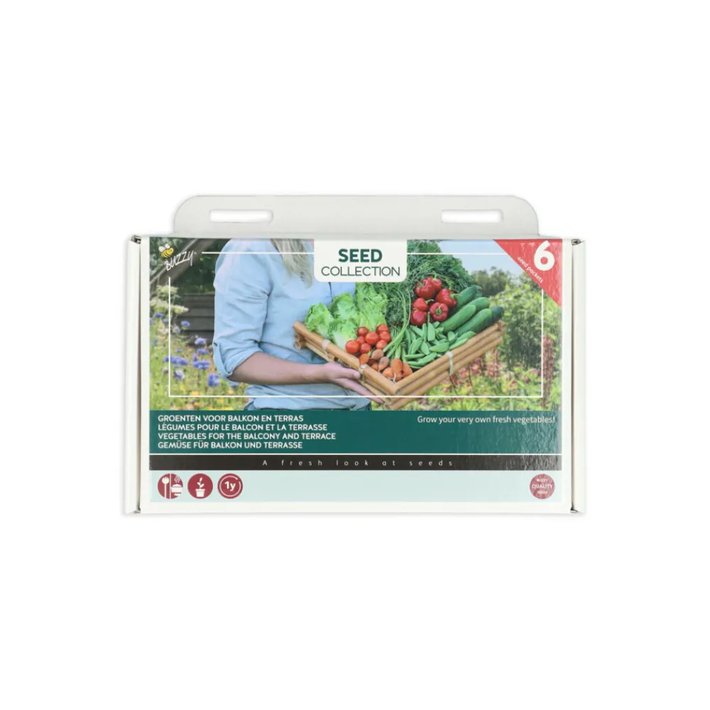 Best Collection Kweekset 6 Groenten Voor Balkon En Terras 1 set Kweken En Zaden