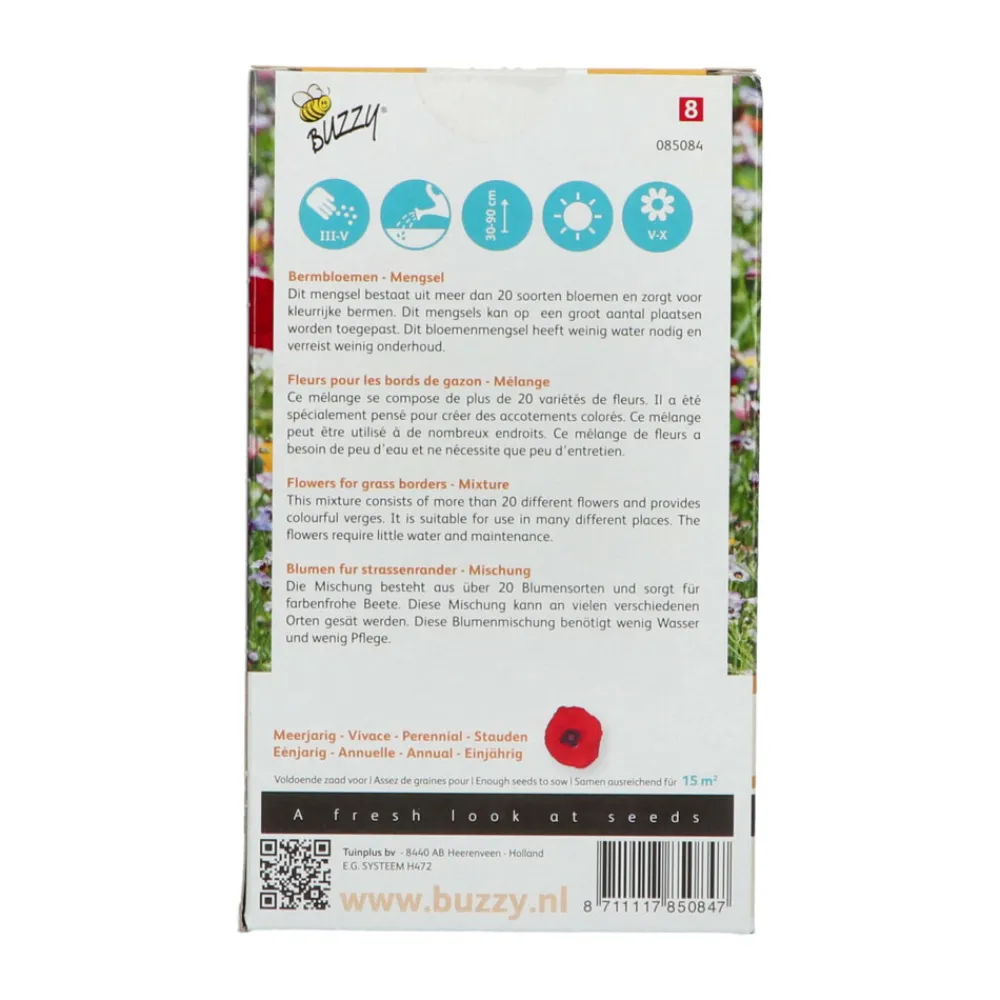 Friendly Flowers 15 m² Bermenmengsel^Buzzy Online