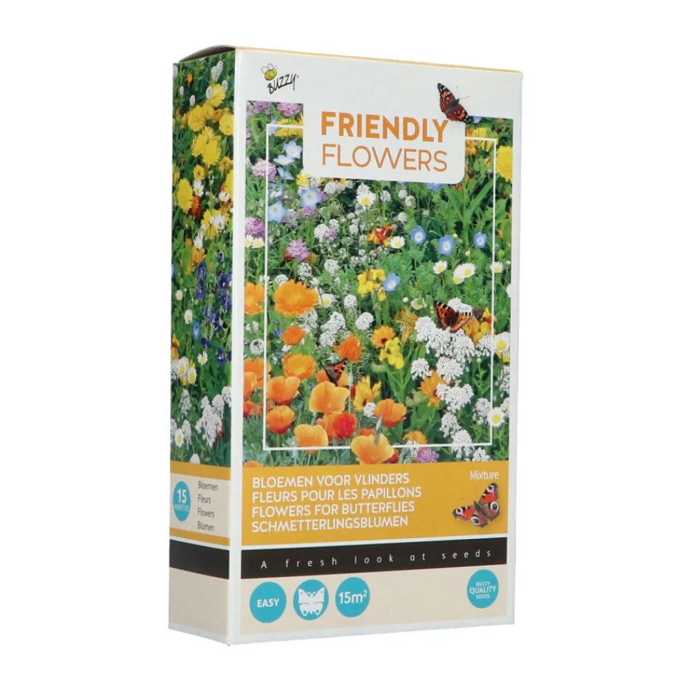 Friendly Flowers Laag 15 m² Vlinders^Buzzy New