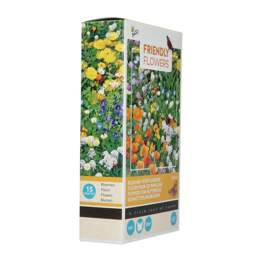 Friendly Flowers Laag 15 m² Vlinders^Buzzy New