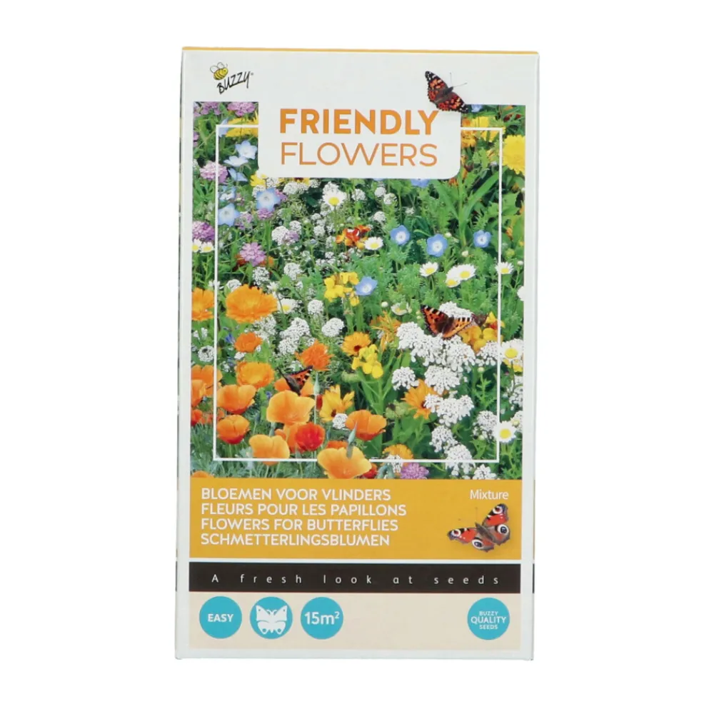 Friendly Flowers Laag 15 m² Vlinders^Buzzy New