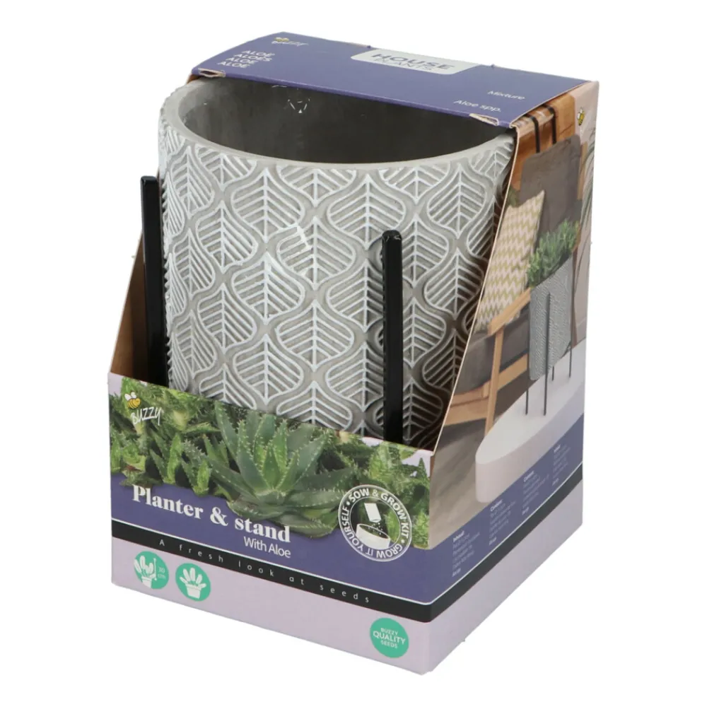 House Plants Plantenpot in Standaard met Aloe Vera Zaden^Buzzy Clearance