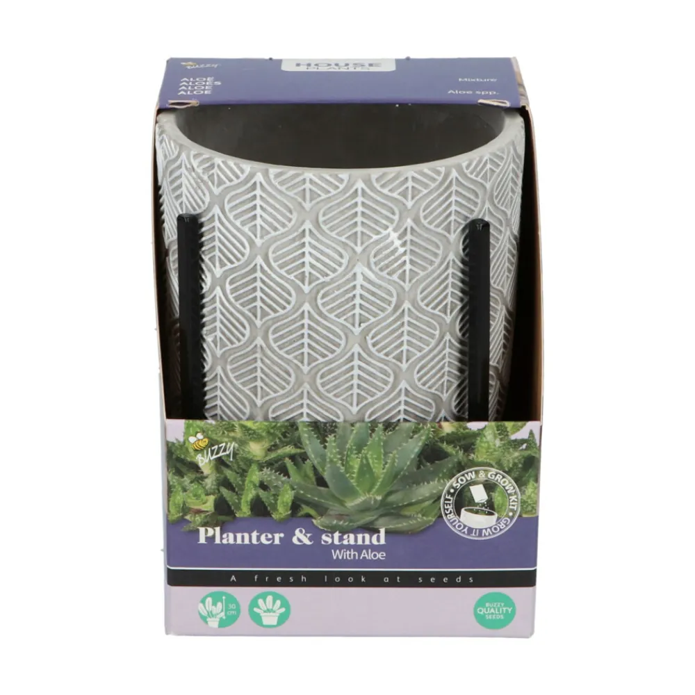 House Plants Plantenpot in Standaard met Aloe Vera Zaden^Buzzy Clearance