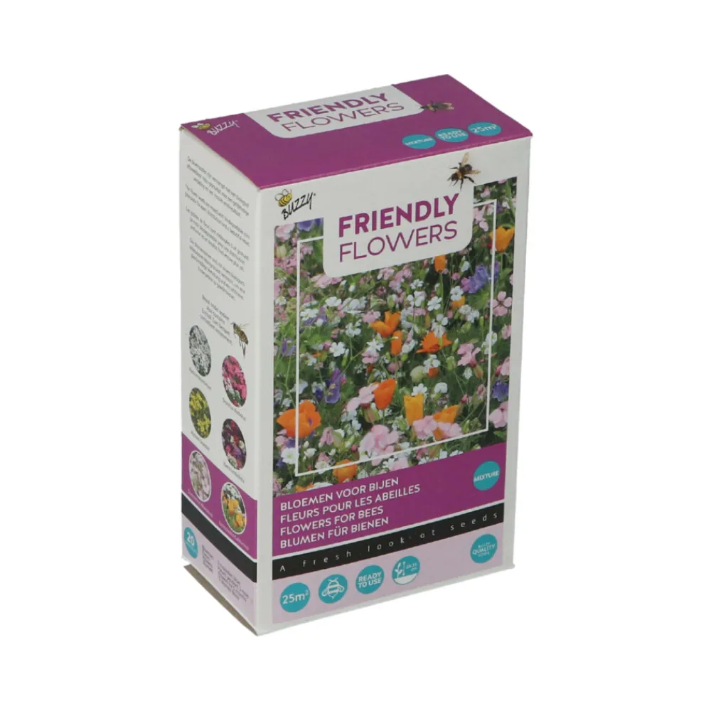 Discount Strooidoosje Friendly Flowers Bijen Laag 25 m² Kweken En Zaden