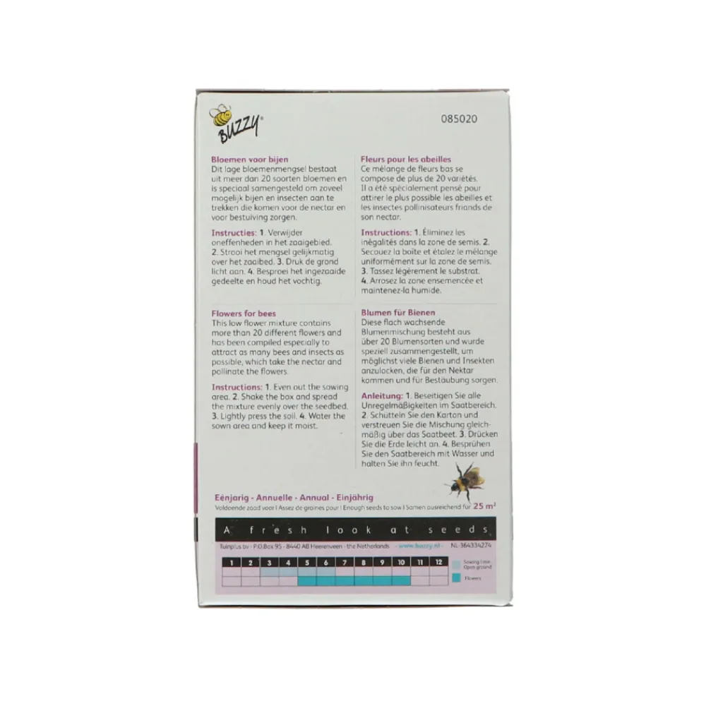 Discount Strooidoosje Friendly Flowers Bijen Laag 25 m² Kweken En Zaden
