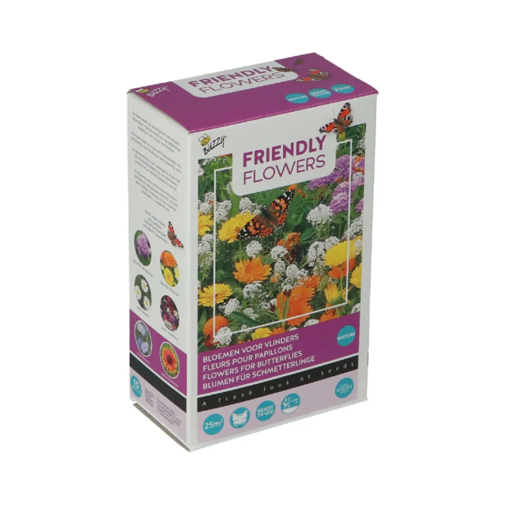 Strooidoosje Friendly Flowers Vlinders Laag 25 m²^Buzzy Outlet