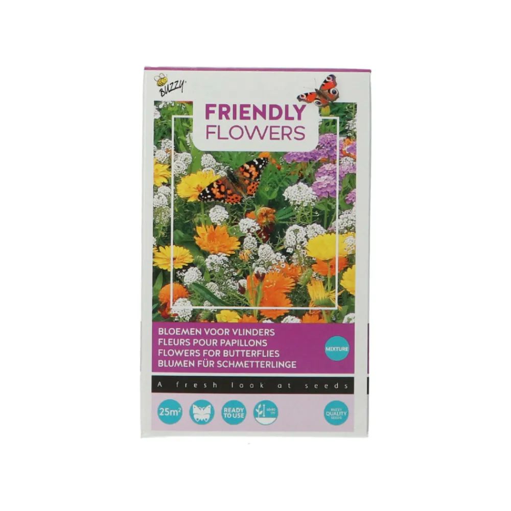 Strooidoosje Friendly Flowers Vlinders Laag 25 m²^Buzzy Outlet