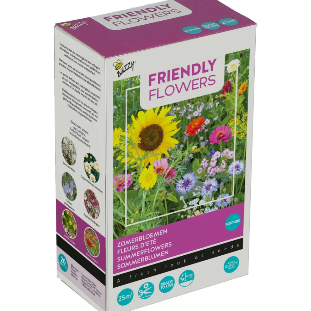 Strooidoosje Friendly Flowers Zomerbloemen 25 m²^Buzzy Discount