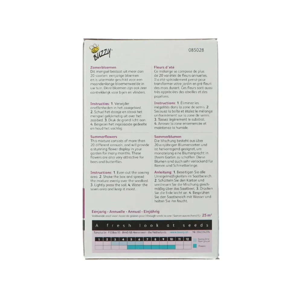 Strooidoosje Friendly Flowers Zomerbloemen 25 m²^Buzzy Discount