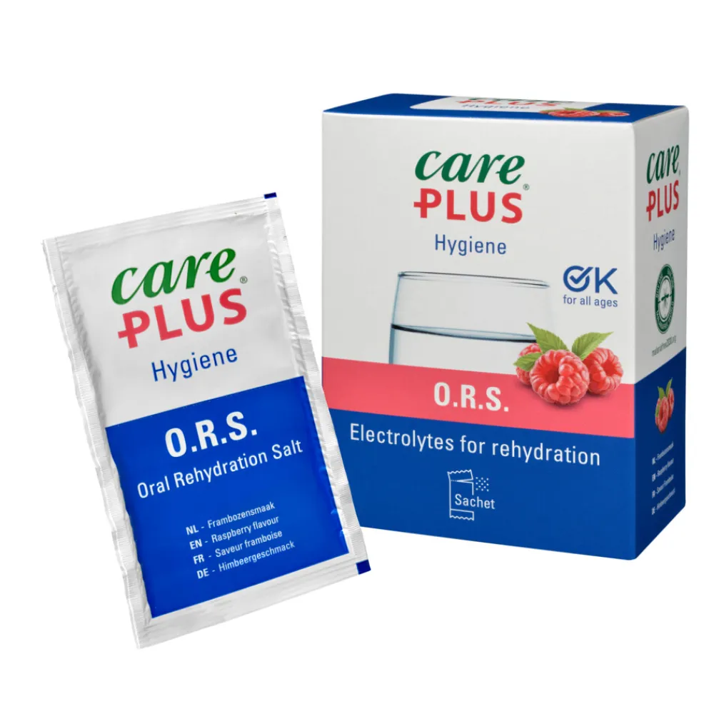 Gezondheidsproducten|Organen<Care Plus ORS Kids Framboos 10 sachets