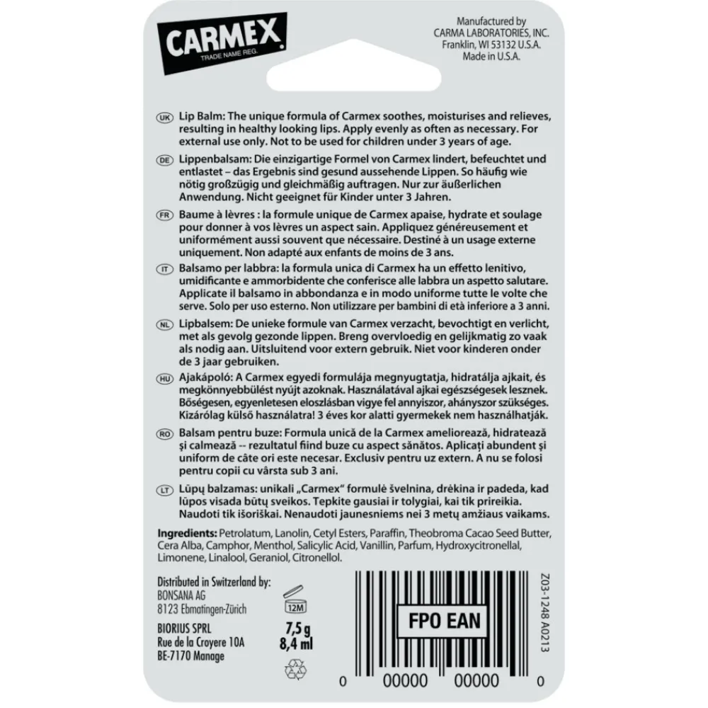 Lipverzorging<Carmex Lippenbalsem Classic Jar 7,5 gr