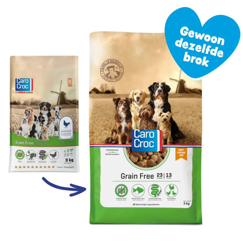Hondenvoer Graanvrij 23/13 3 kg^CaroCroc Online