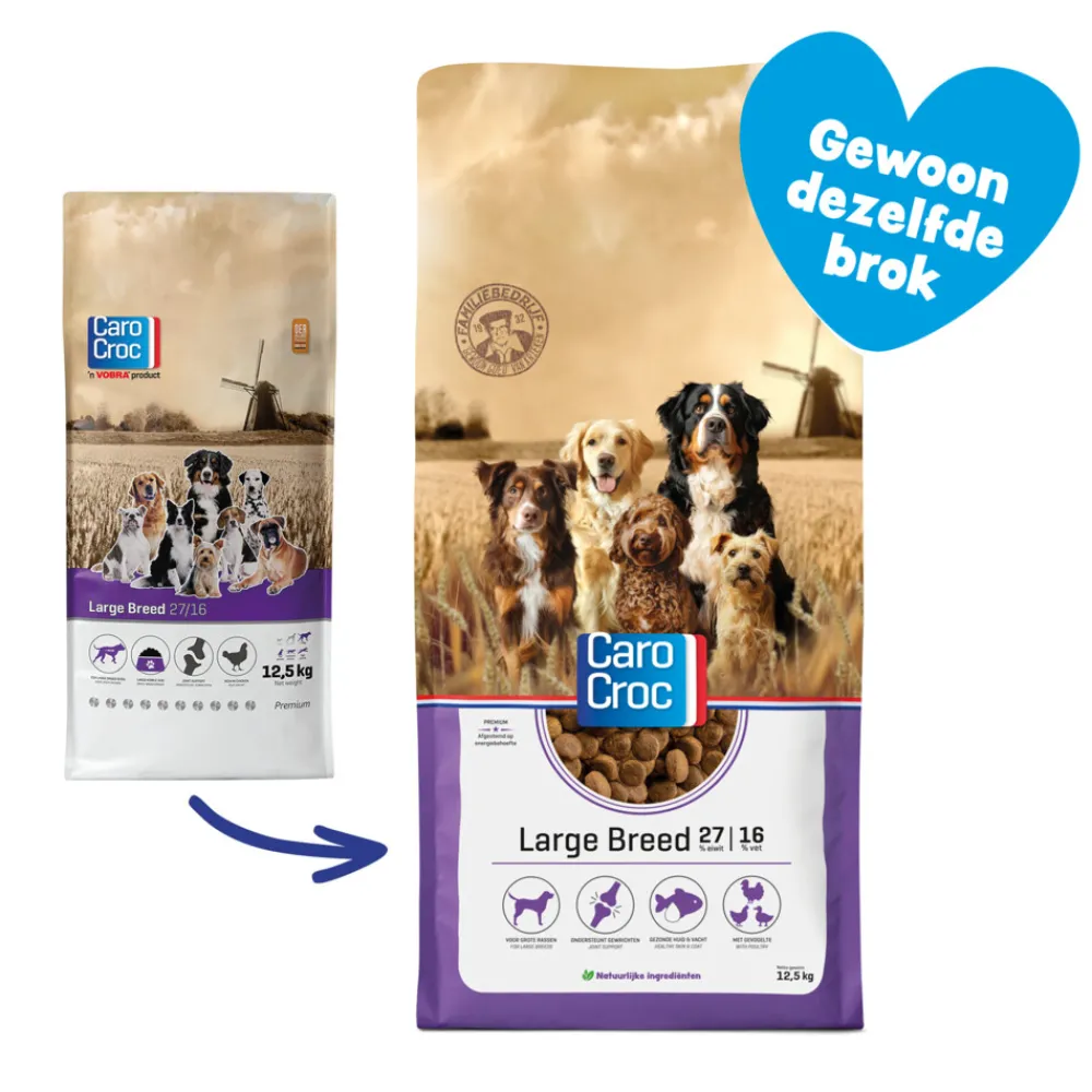Hondenvoer<CaroCroc Hondenvoer Large Breed 12,5 kg