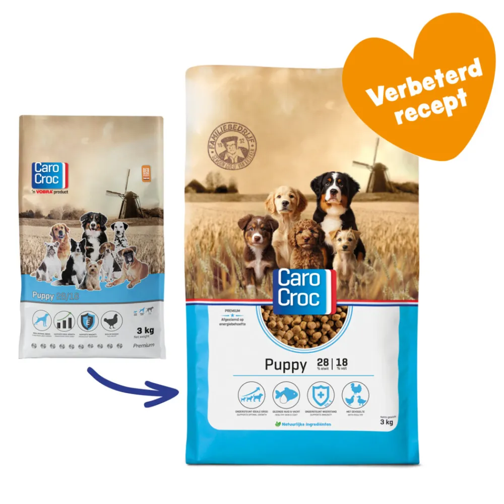 Hondenvoer Puppy 28/18 3 kg^CaroCroc
