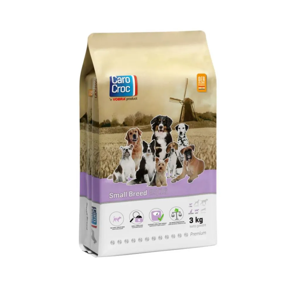 Hondenvoer<CaroCroc Hondenvoer Small Breed 25/16 3 kg